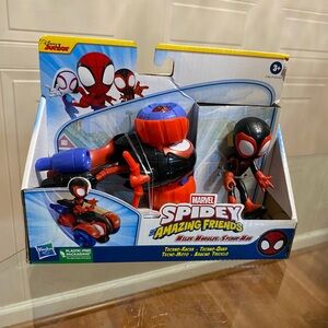 Marvel Spidey and his Amazing Friends Miles Morales Spider-Man with Techno-Racer